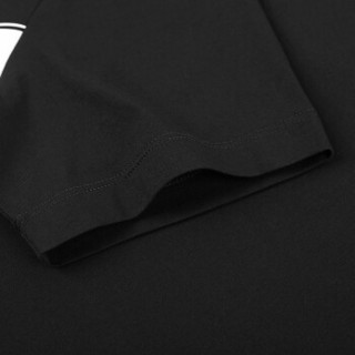 Kappa卡帕 男款运动短袖休闲T恤夏季半袖 |K0912TD47 黑色-990 XXL