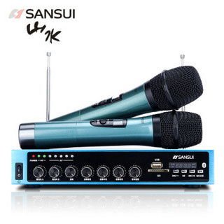 山水（SANSUI） K10无线话筒一拖二 电视K歌家用无线麦克风ktv套装