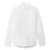無印良品 MUJI 無印良品  男式 棉水洗 牛津纽扣领衬衫 白色 XS