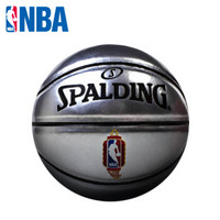 NBA 斯伯丁 银色MINI新年1号球PU小篮球 65-856Y SBD0090A 图片色
