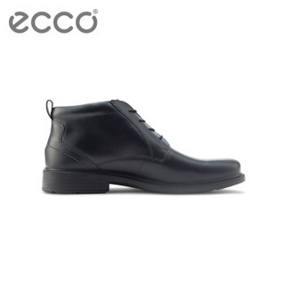 ECCO爱步男靴  系带商务皮鞋短靴 都柏林 622563 黑色11001 41