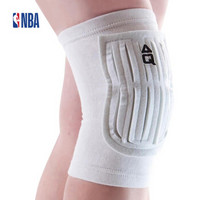 NBA AQ 运动护具基本型毛毡吸震护膝篮球保暖缓震护膝 单只装 AQ0039AA 图片色 S