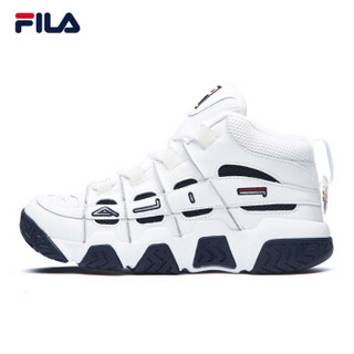 FILA 斐乐官方 女休闲篮球鞋W系列Barricade 白色-WT 36.5