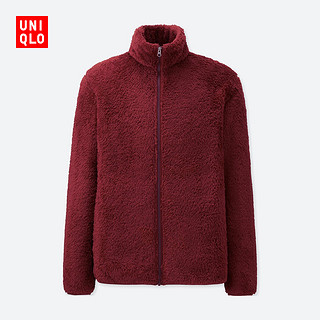  UNIQLO 优衣库 408996 男士摇粒绒夹克 (XL、藏青色)