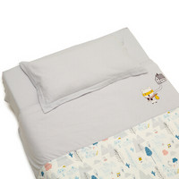 棉花堂婴儿床上用品四件套纯棉宝宝针织被套幼儿园枕套床单春夏款 地球的启蒙 100*130cm