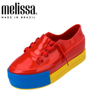 Melissa梅丽莎2019秋冬新品Ulitsa Sneaker 休闲子球鞋32556 红色/黄色 7