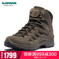 LOWA 德国 登山鞋作战靴户外防水徒步鞋 SESTO GTX 进口男款中帮 L310557 褐色 44