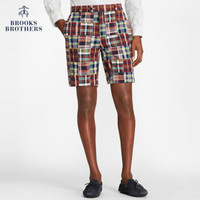 Brooks Brothers/布克兄弟男士马德拉斯图案休闲短裤 9003-拼色 33