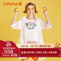 LAFUMA乐飞叶 户外中长透气七分袖防晒衣女 夏天皮肤衣女潮LFJA9BP65 白色WT 38(165/84A）