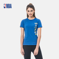 NBA勇士骑士 夏季球队历史系列运动休闲短袖圆领T恤 女 LWJS0445 勇士队 XS