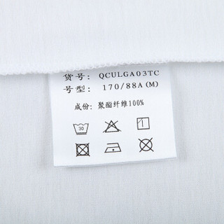 乐卡克公鸡环法骑行粉丝衫印花短袖T恤男QCULGA03TC 白色/WHT XL