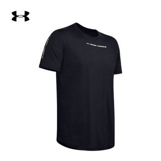 Under Armour 安德玛官方 UA男子 Shaped 运动短袖T恤-1348437 黑色001 L