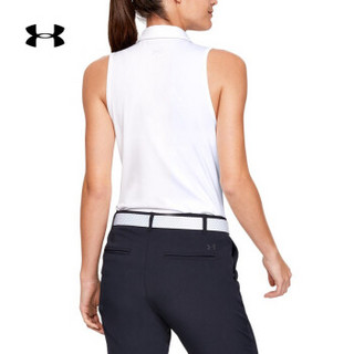 Under Armour 安德玛官方 UA女子 Zinger 运动无袖Polo衫-1326886 白色100 S