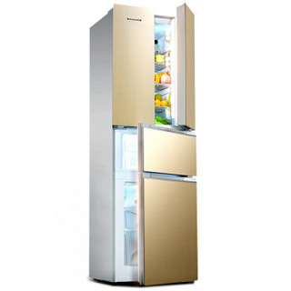 万宝冰箱（Wanbao）BCD-243MC 243升 多门对开门冰箱 法式四门三温电冰箱 节能静音 拉丝金