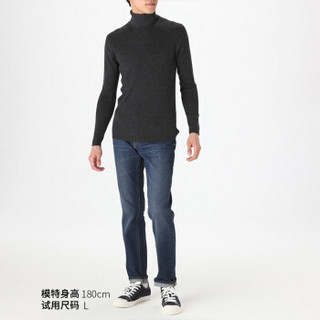 MUJI 無印良品 无印良品 MUJI 男式 未造成颈部刺痛感 高领 炭灰色 S