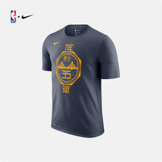 NBA-Nike 勇士队 杜兰特 City Edition 短袖T恤 AO0887-472 图片色 L