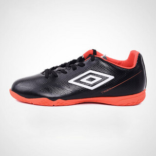 UMBRO VELOCITA 2 CLUB IC 茵宝男子无钉硬地室内足球鞋防滑耐磨A UCB90133-02黑+白+石榴红 44(尺码偏小，建议拍大一码)