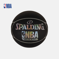 NBA Spalding斯伯丁Highlight银色闪光星形7号PU篮球 SBD0153A 图片色