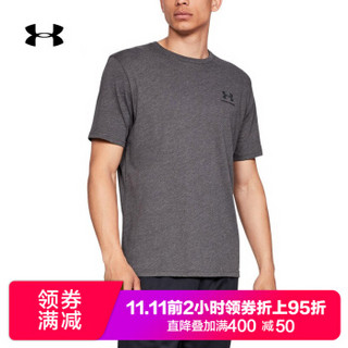 Under Armour 安德玛官方 UA男子 Sportstyle 运动T恤-1326799 灰色019 XL