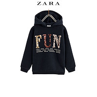 ZARA 02795716401 女童珠片装饰卫衣 