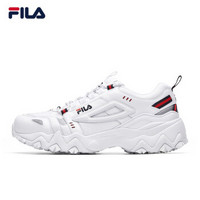 FILA 斐乐官方旗舰店  FELLOW 老爹鞋男子运动休闲鞋2019新款秋季跑步鞋经典小白鞋男鞋 集团白-WT 41