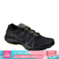 萨洛蒙（Salomon） 男款户外轻便透气溯溪鞋 沙滩鞋 CROSSAMPHIBIAN 黑色394709 UK7.5 (41 1/3)