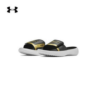 Under Armour 安德玛官方 UA男子Curry 6 Slides运动拖鞋-3021284 黑色002 42.5