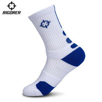 RIGORER 准者 警戒儿童篮球袜篮球跑步训练袜毛巾底长筒袜运动长袜儿童袜子