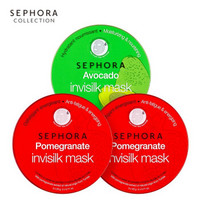 丝芙兰（SEPHORA）蚕丝面膜系列 保湿补水醒肤透亮 牛油果石榴蚕丝面膜3盒套装二