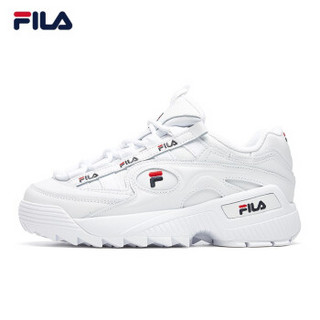 FILA 斐乐官方 D-FORMATION 休闲鞋老爹鞋女学生韩版复古跑鞋潮流小白鞋运动鞋女鞋 集团白--WT 36.5