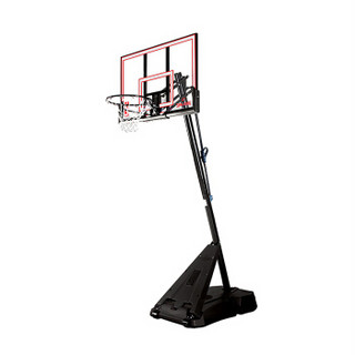 NBA 斯伯丁 便携式54英寸篮板 按钮调节 NBA成人篮球架 75766 黑色