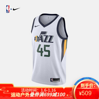 NBA-Nike 犹他爵士队 米切尔 男子 运动球衣 864453-102 图片色 S