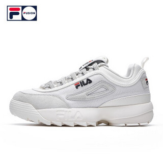 FILA FUSION 斐乐 DISRUPTOR II LITE 男子老爹鞋 秋季复古跑鞋 白色-WT 41