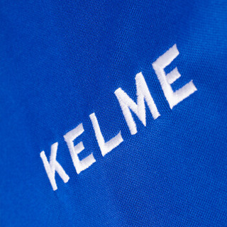 KELME卡尔美足球出场服 运动训练针织夹克外套K077 铁灰荧光橙 2XL