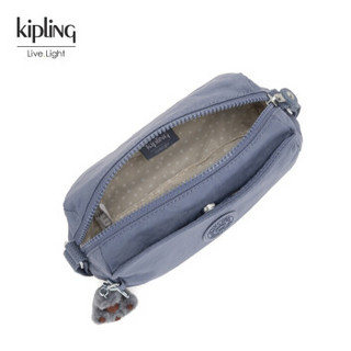 Kipling女款帆布轻便斜挎单肩简约时尚休闲旅行斜挎包|NEW ABELA 丹宁蓝