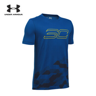 Under Armour 安德玛 UA男童库里SC30 Raise短袖T恤-1281021 蓝色400 童XL