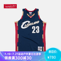 NBA-Mitchell&Ness 骑士队 SW球迷版复古球衣 蓝色客场 图片色 XL