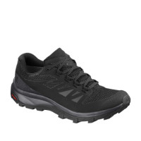 萨洛蒙（Salomon） 女款户外轻盈舒适透气徒步鞋OUTline GTX W 墨黑色404852 UK4(36 2/3)