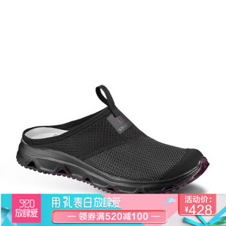 萨洛蒙（Salomon）女款轻便透气恢复鞋RX SLIDE 4.0 W 19新品已并 406733黑色 UK5(38)