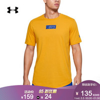 安德玛官方 UA 库里SC30男子 运动短袖T恤 Under Armour-1342984 橙黄色711 S