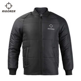 准者男士外套 冬季新款保暖休闲夹克 % 纯正黑 2XL(建议身高190cm-195cm)