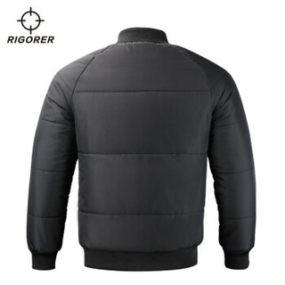 准者男士外套 冬季新款保暖休闲夹克 % 纯正黑 2XL(建议身高190cm-195cm)