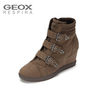  GEOX 健乐士 D4467C 女士坡跟短靴