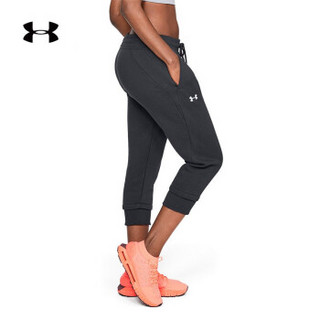 Under Armour 安德玛官方 UA 女子 Slim Leg 运动七分裤-1320610 黑色001 XL