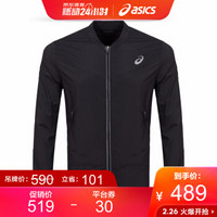 ASICS亚瑟士 反光夜视透气男式轻量跑步夹克 2011A594-001 黑色 2XL