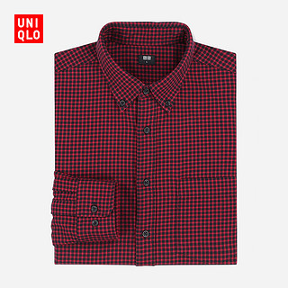 UNIQLO 优衣库 409284 男士法兰绒格子衬衫