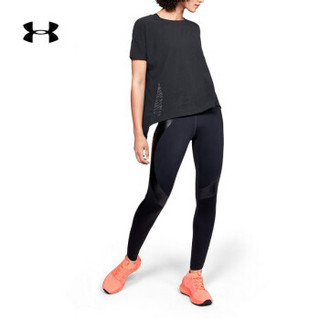 Under Armour 安德玛官方 UA女子Perpetual运动短袖T恤-1318055 黑色001 S