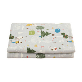 棉花堂婴儿空调毯被子纯棉四季通用2019春夏款儿童宝宝盖毯新生儿 森林的遐想（夹棉） 120*150cm