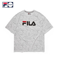 FILA FUSION系列 斐乐 男子短袖T恤 2019夏季新款 街头嘻哈LOGO短T 标准白-WT(不可手洗） 180/100A/XL