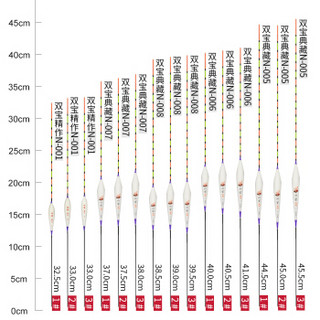 双宝（SHUANGBAO）双宝精作浮漂超灵敏纳米鱼漂鲫鱼漂长脚长尾浮漂台钓配件钓鱼用品 N-005 2号一支装